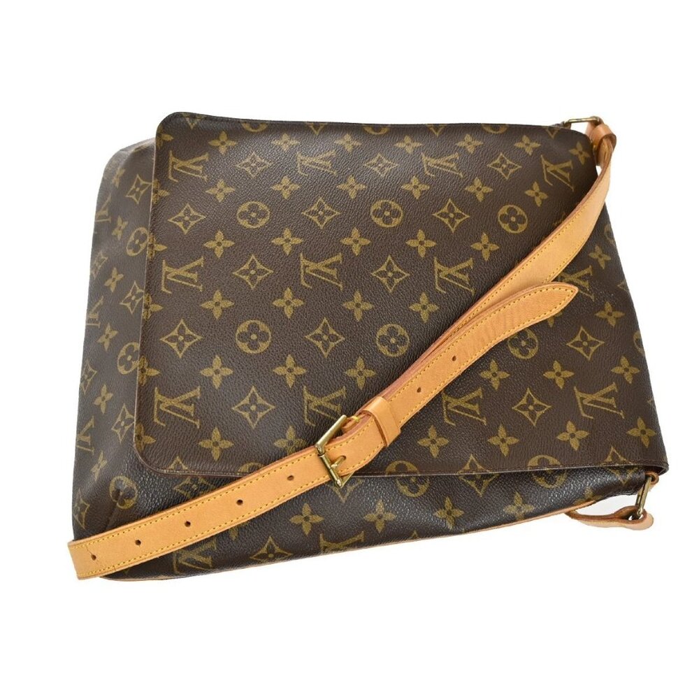 LOUIS VUITTON Musette Shoulder Bag Monogram Leather Brown France M51256 79EF803 - Picture 9 of 16